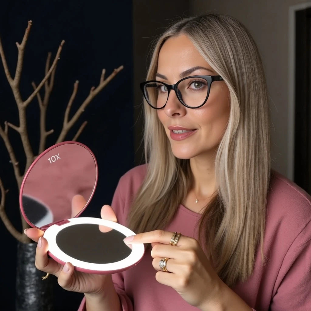 GLOWII - LED compact mirror